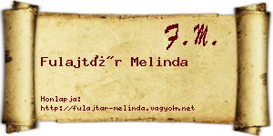 Fulajtár Melinda névjegykártya
